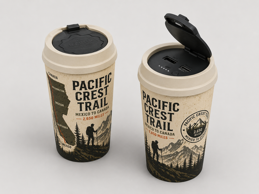 Pacific Crest Trail Cup Power Bank | 5000mAh Portable Charger
