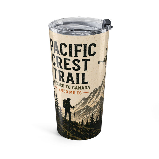 Pacific Crest Trail 20oz Insulated Tumbler | Mountain Hiking Travel Mug
