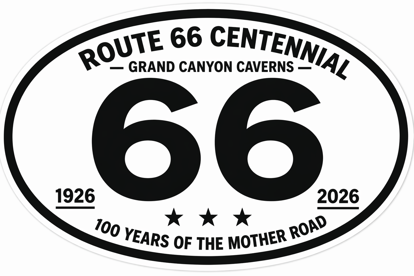 Route 66 Centennial Stickers Grand Canyon Caverns, AZ – Bulk Wholesale Orders
