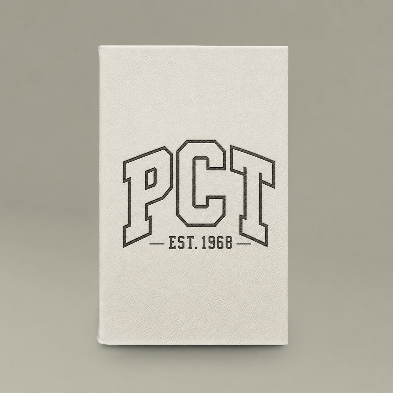 Pacific Crest Trail Est. 1968 Engraved Vegan Hardcover Leather Journal