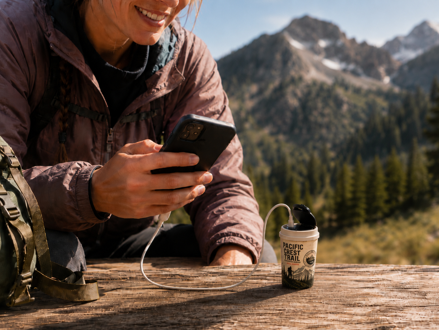 Pacific Crest Trail Cup Power Bank | 5000mAh Portable Charger