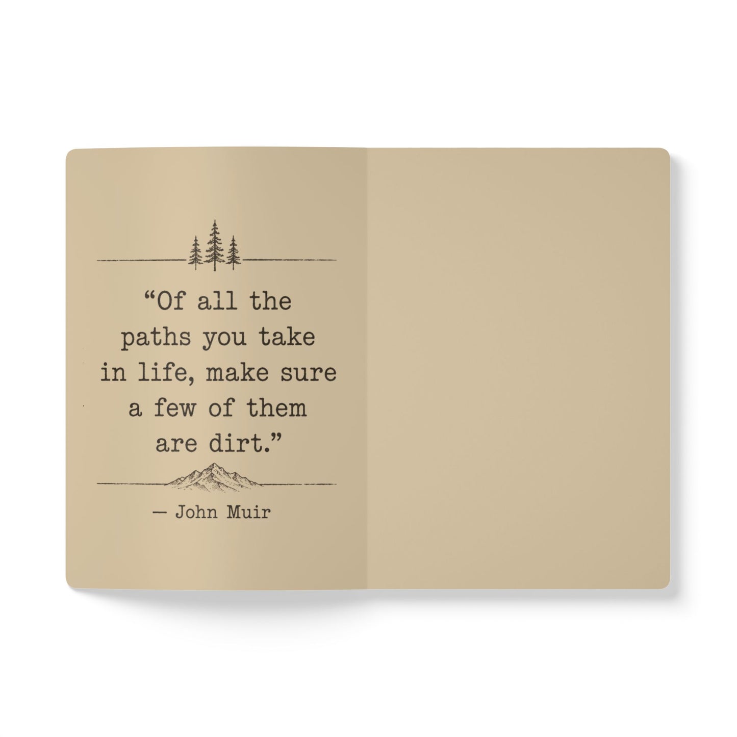 Trail Journal Softcover Notebook | Miles, Memories & Moments