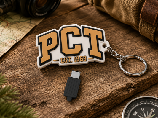 Pacific Crest Trail Memory Vault USB-C Keychain | PCT Keepsake