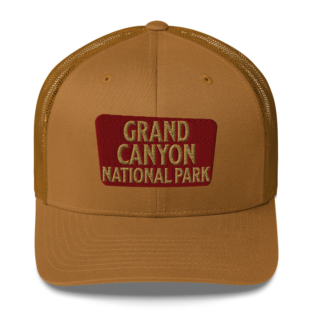 Grand Canyon National Park Sign Embroidered Trucker Hat