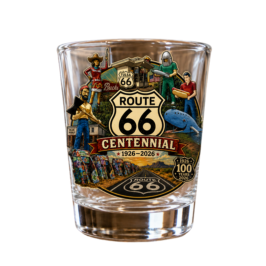 Route 66 Centennial Shot Glasses – Bulk Wholesale Orders