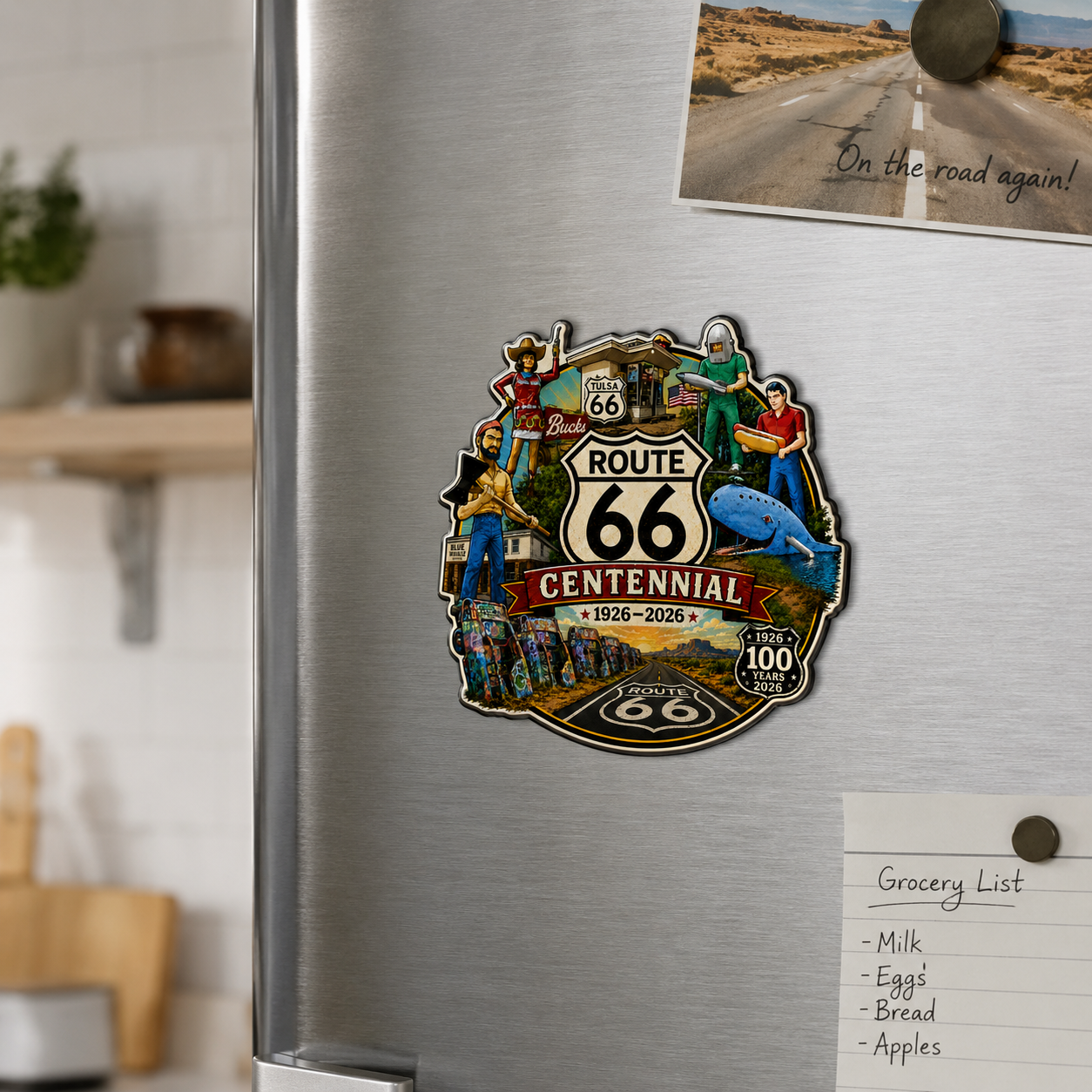 Route 66 Centennial Magnets (9) – Bulk Wholesale Orders