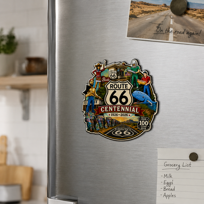 Route 66 Centennial Magnets (9) – Bulk Wholesale Orders