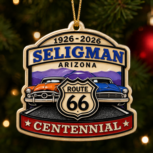 (4) Route 66 Centennial Ornaments – Seligman, AZ Edition - Wholesale Program