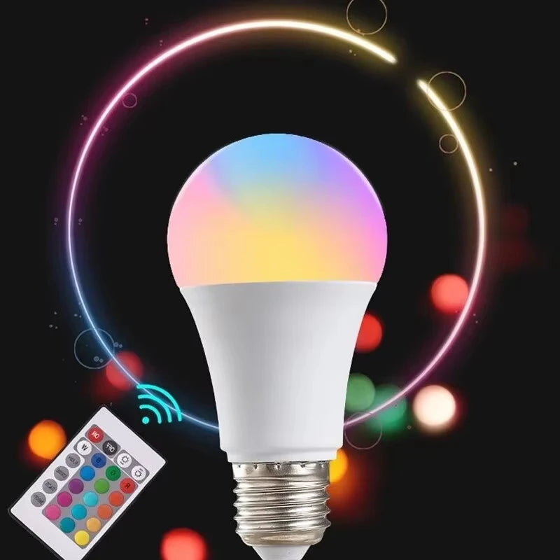 16-Color RGB LED Dimmable Bulb for Home Lighting