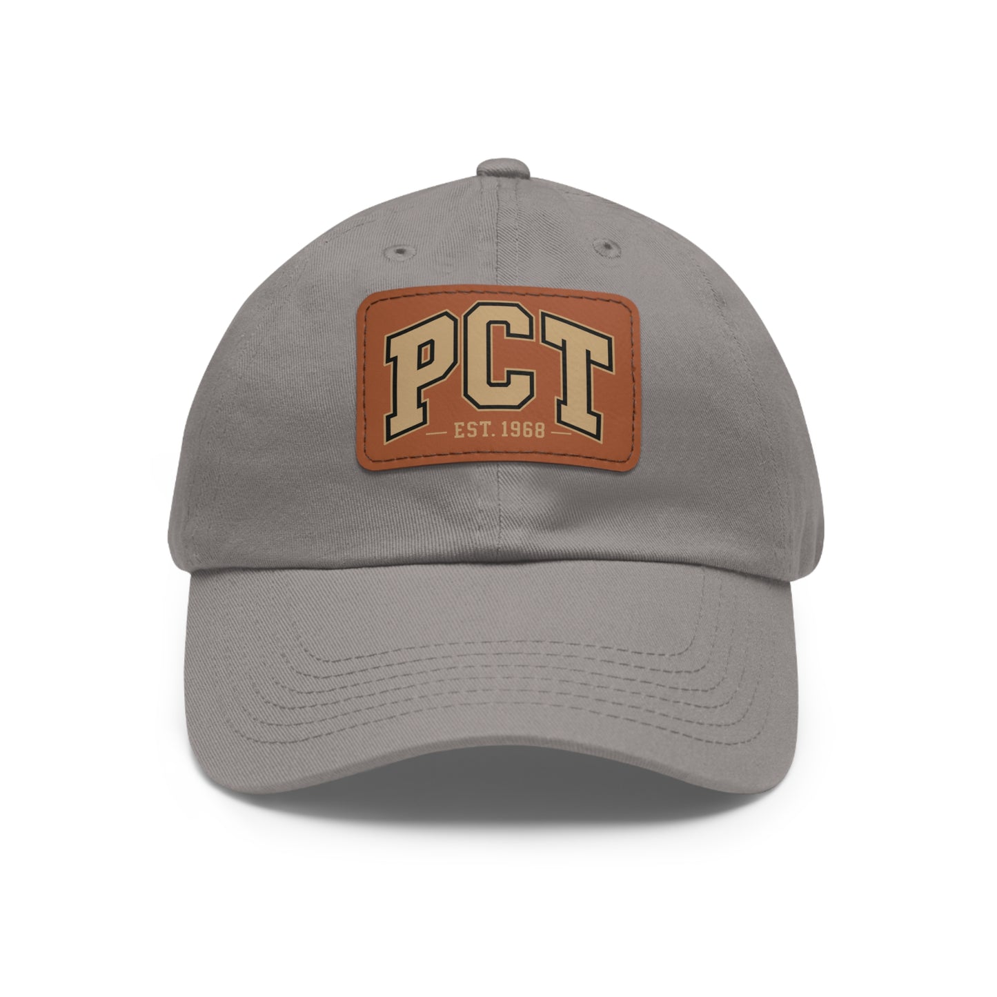 Leather Patch Dad Hat — PCT Vintage Baseball Cap
