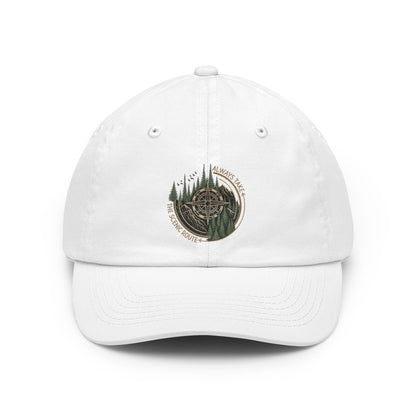 Mountain Compass Dad Hat | Forest Trail Embroidered Cap