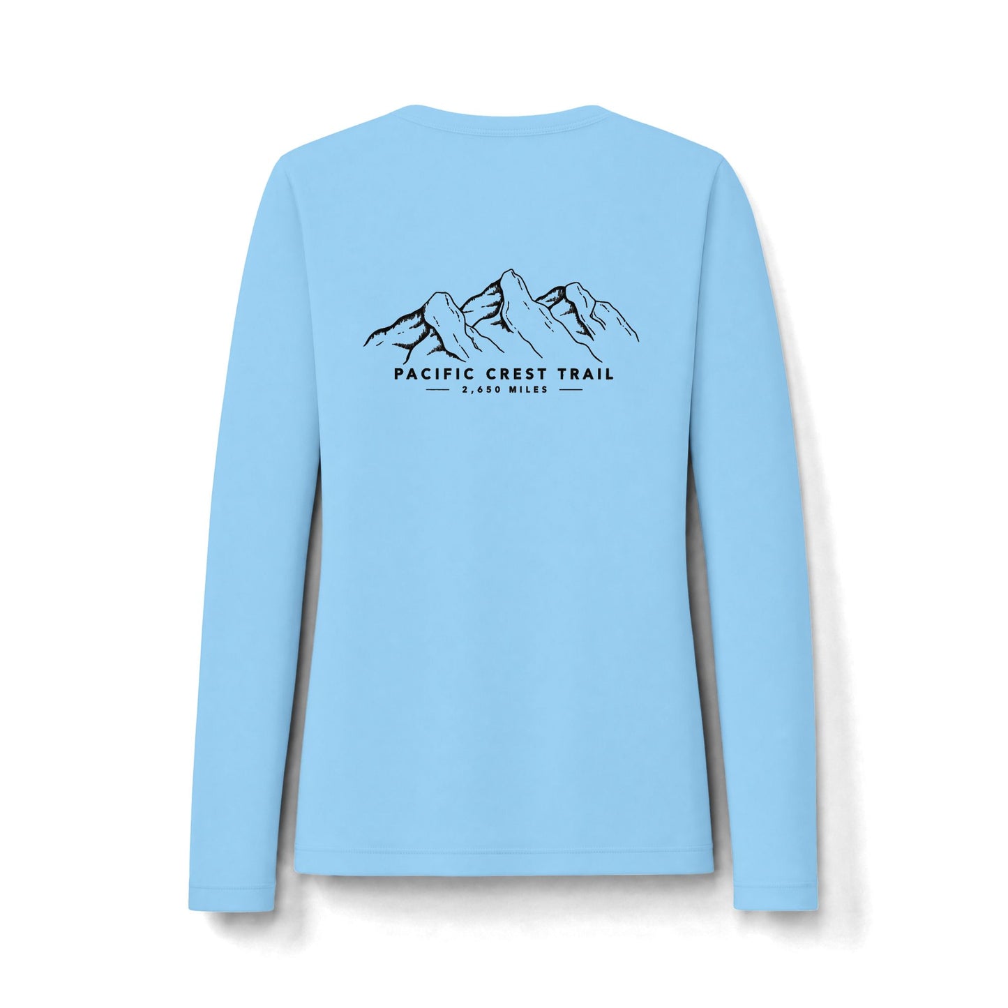 Pacific Crest Trail  UPF50 Women's Long Sleeve UV Tee — Mountain Hike Graphic