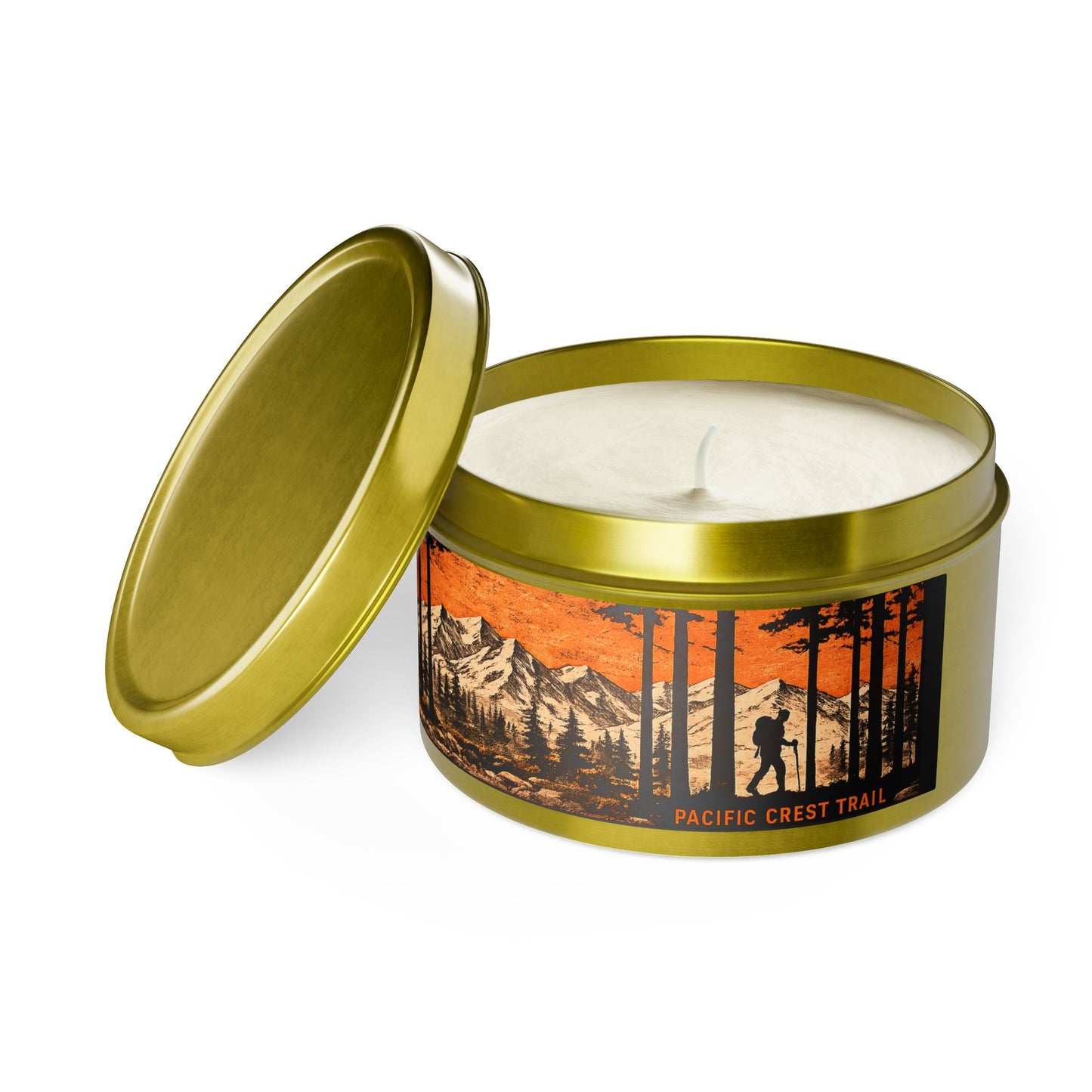 Pacific Crest Trail Mountain Forest Tin Candle | 4oz & 8oz