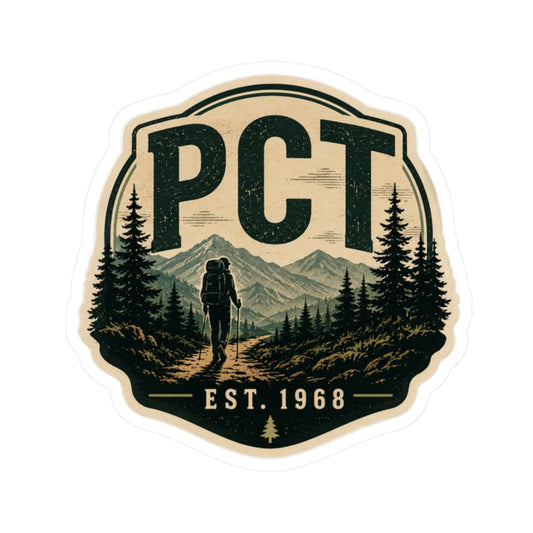 Pacific Crest Trail Sticker |  PCT Hiker Badge