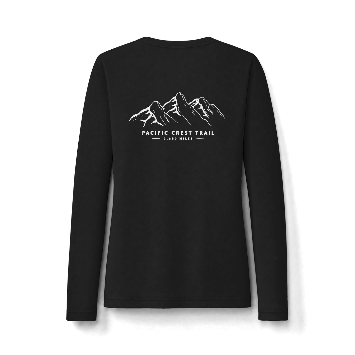 Pacific Crest Trail  UPF50 Women's Long Sleeve UV Tee — Mountain Hike Graphic