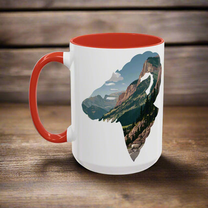 Glacier National Park Big Horned Sheep Colored Mug