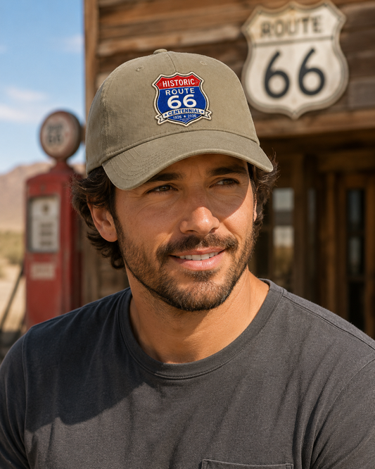 Route 66 Centennial Shield Hat - Multiple Colors and State Versions Available