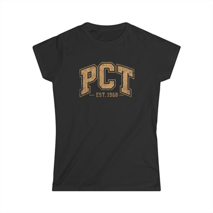 PCT Vintage Collegiate Women’s T-Shirt | Est. 1968 Retro Tee