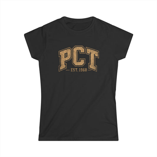 PCT Vintage Collegiate Women’s T-Shirt | Est. 1968 Retro Tee