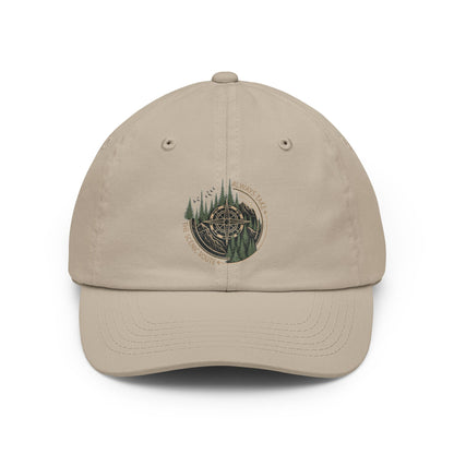 Mountain Compass Dad Hat | Forest Trail Embroidered Cap