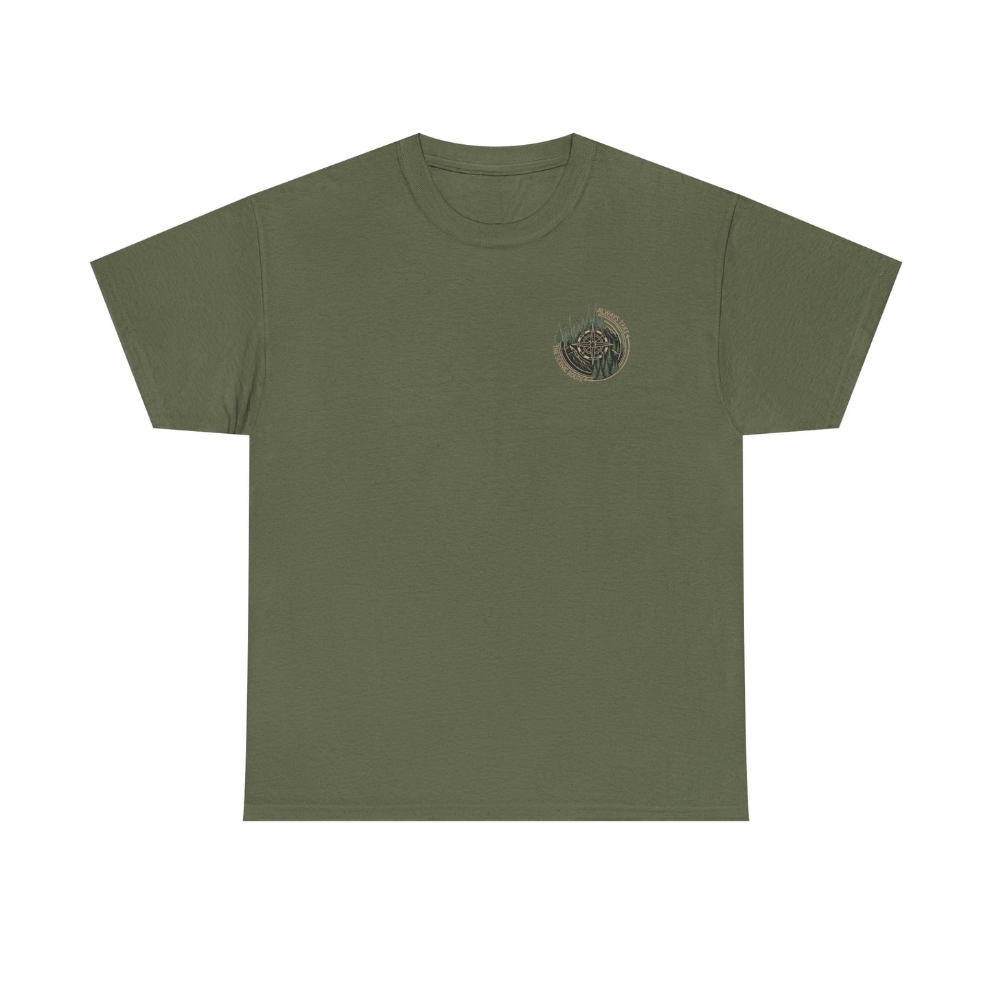 Nature Escape T-Shirt | Serene River and Mountain Landscape Tee