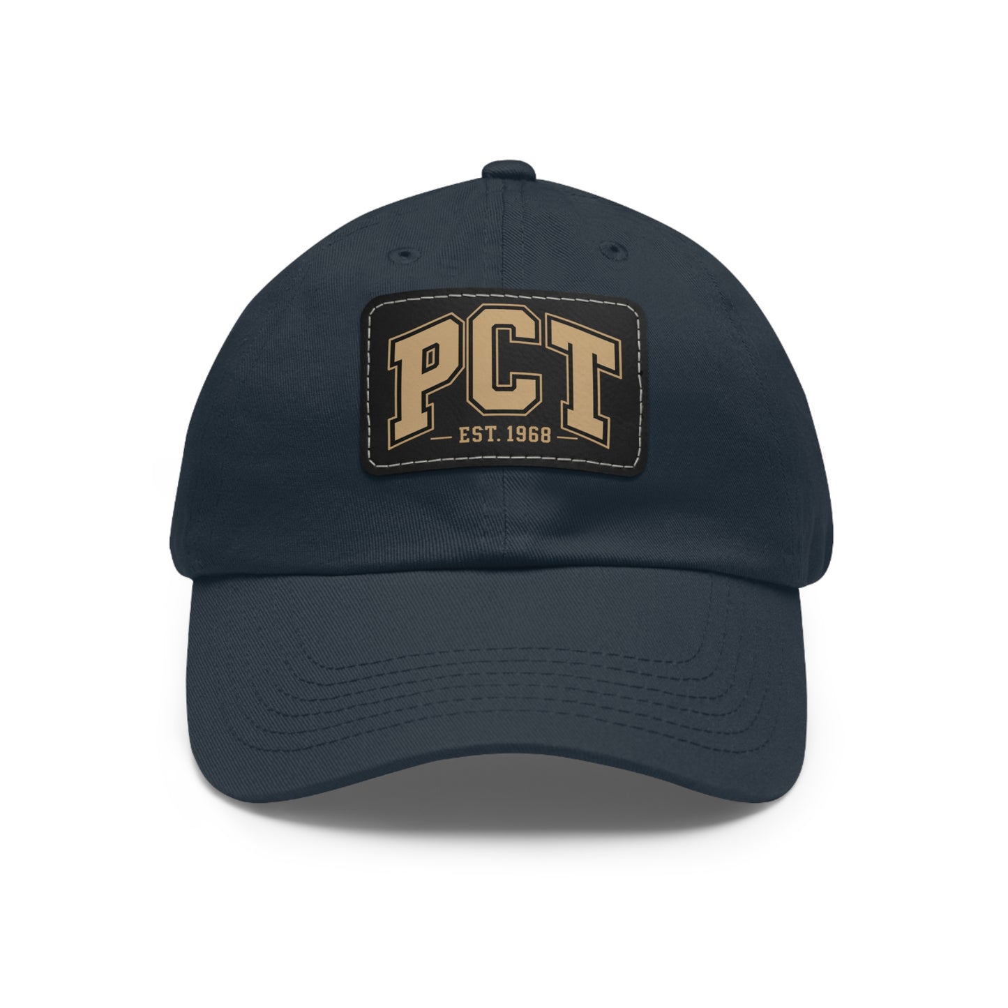 Leather Patch Dad Hat — PCT Vintage Baseball Cap