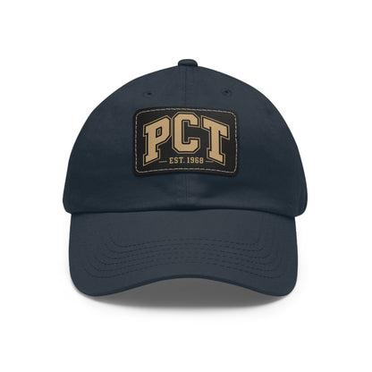 Leather Patch Dad Hat — PCT Vintage Baseball Cap