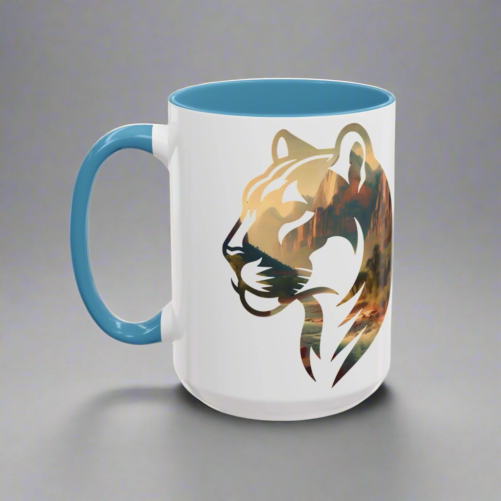 Zion National Park Mountain Lion Colored Mug