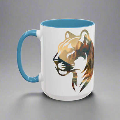 Zion National Park Mountain Lion Colored Mug