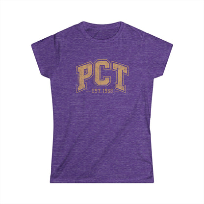 PCT Vintage Collegiate T-Shirt — 'PCT EST. 1968' Retro College Tee