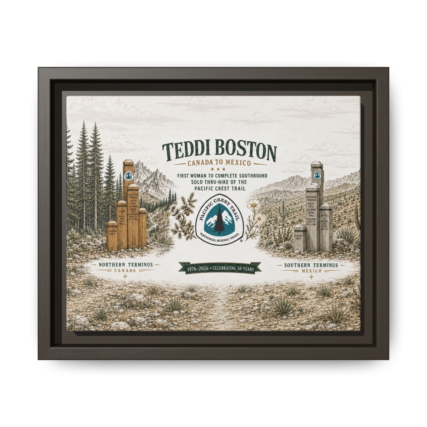 Matte Canvas, Framed (Multi-color)