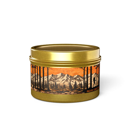 Pacific Crest Trail Mountain Forest Tin Candle | 4oz & 8oz