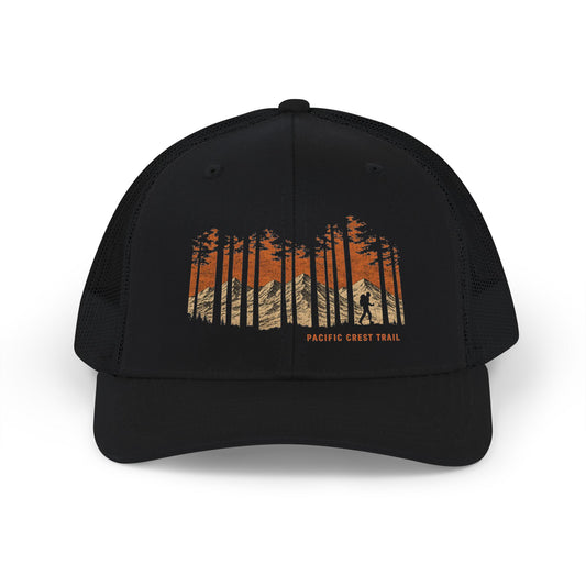 Pacific Crest Trail Trucker Hat | Vintage Hiker Mountain Cap