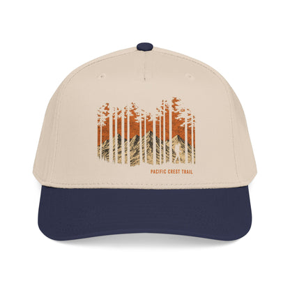 Pacific Cres Trail Baseball Cap — Vintage Forest Mountain Design