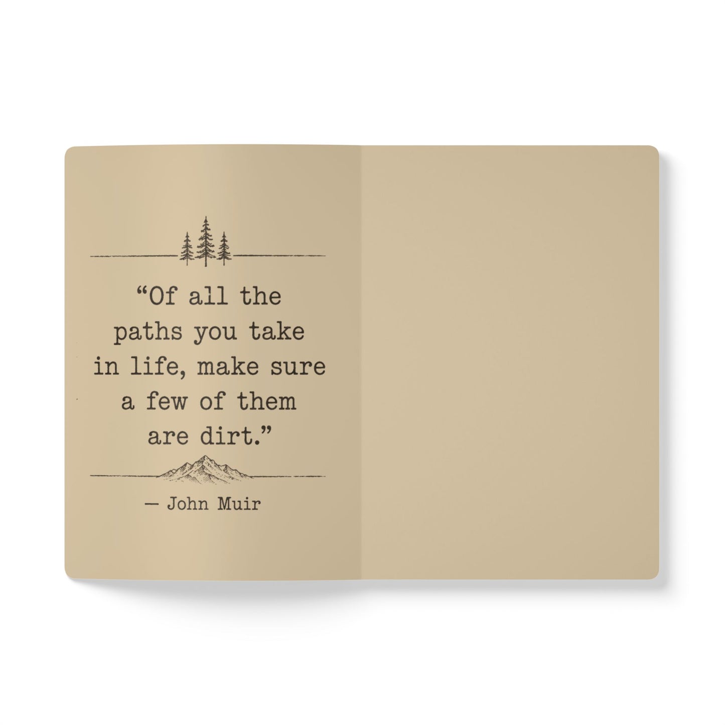 Trail Journal Softcover Notebook | Miles, Memories & Moments