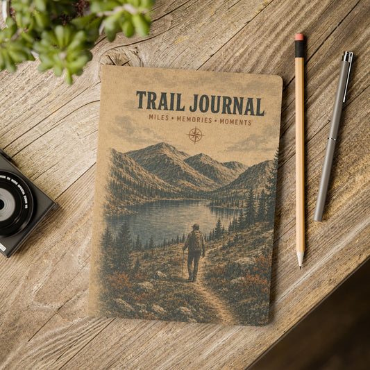 Trail Journal Softcover Notebook | Miles, Memories & Moments