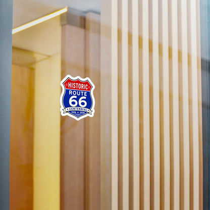 Route 66 Centennial Kiss-Cut Vinyl Sticker — Historic 1926–2026 Decal
