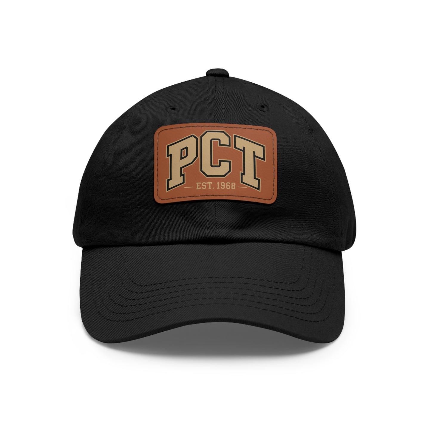 Leather Patch Dad Hat — PCT Vintage Baseball Cap