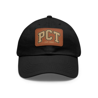 Leather Patch Dad Hat — PCT Vintage Baseball Cap