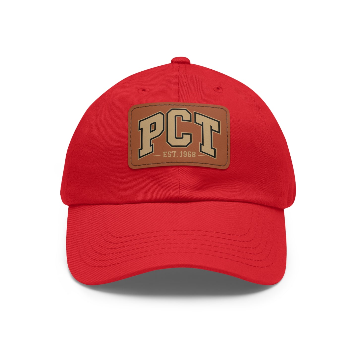 Leather Patch Dad Hat — PCT Vintage Baseball Cap