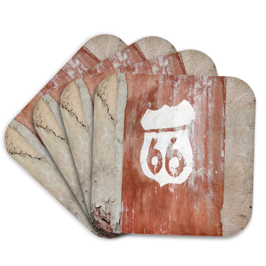 3dRose Danita Delimont - Route 66 - Kansas, USA. Route 66. - Coasters (CST_206166)