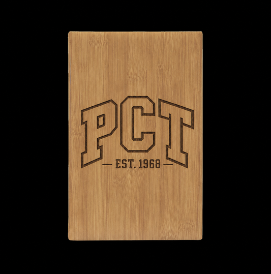 Pacific Crest Trail Est. 1968 Engraved Vegan Hardcover Leather Journal