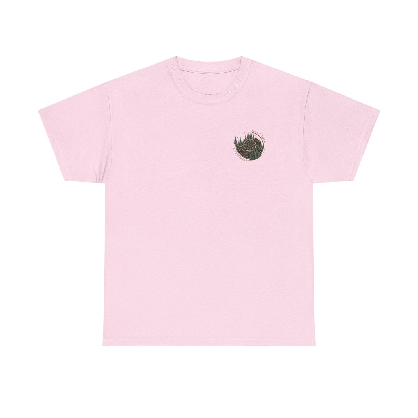 Nature Escape T-Shirt | Serene River and Mountain Landscape Tee