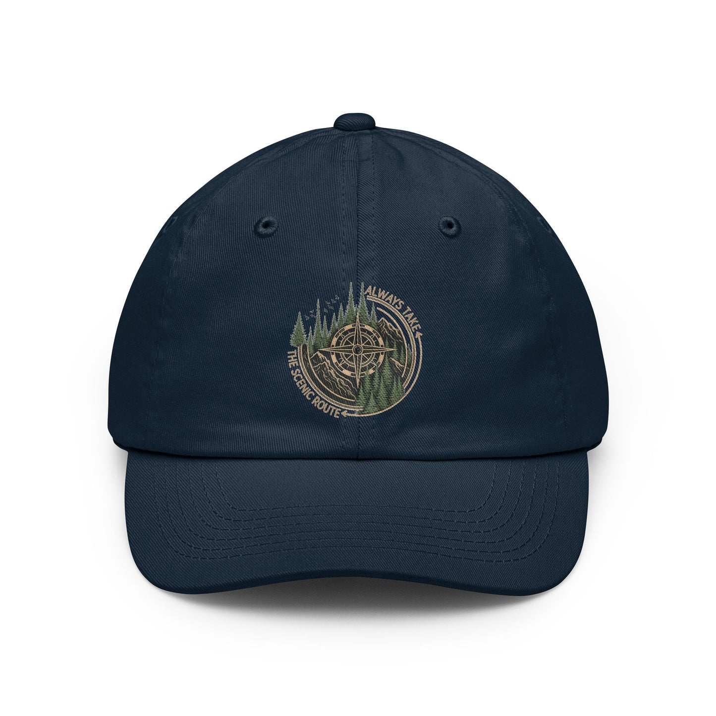 Mountain Compass Dad Hat | Forest Trail Embroidered Cap