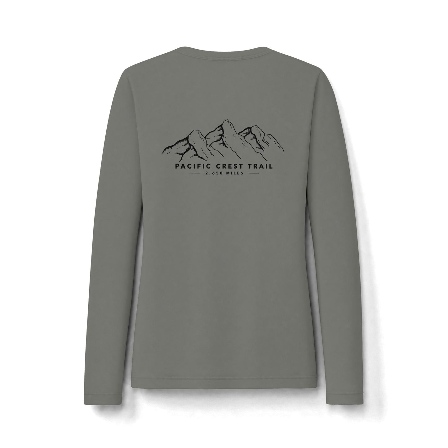 Pacific Crest Trail  UPF50 Women's Long Sleeve UV Tee — Mountain Hike Graphic
