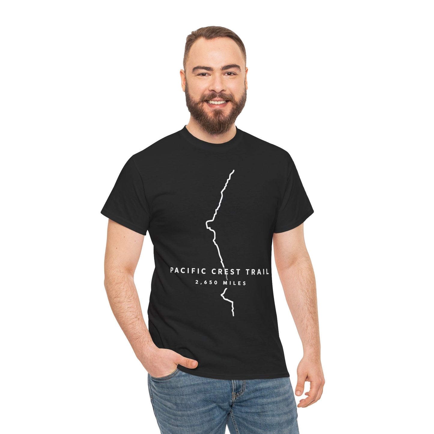 Pacific Crest Trail map T-Shirt | PCT 2,650 Miles Trail Tee