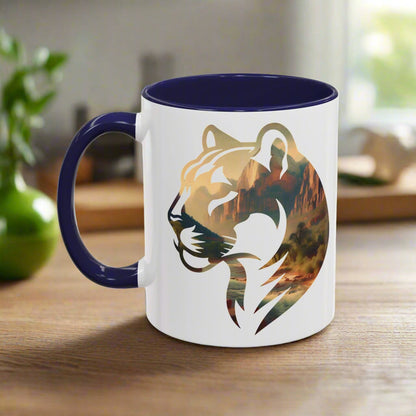 Zion National Park Mountain Lion Colored Mug