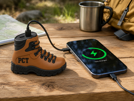 Pacific Crest Trail Boot Power Bank | 5000mAh Portable Charger