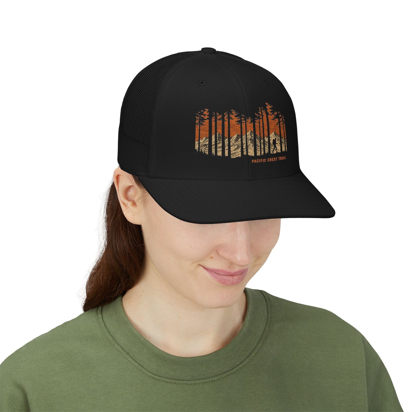 Pacific Crest Trail Trucker Hat | Vintage Hiker Mountain Cap