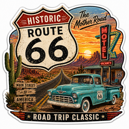 Route 66 Centennial Stickers